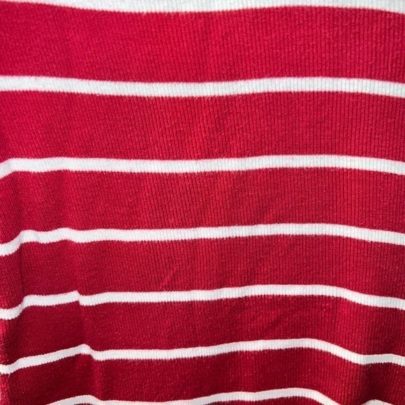 SO brand long sleeve t shirt, red and white stripe, size large - Picture 2 of 8